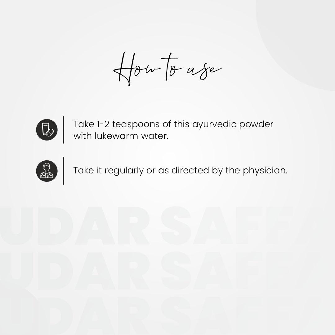 Udar Saffa Powder 100gms x 2 - myvedobiindia