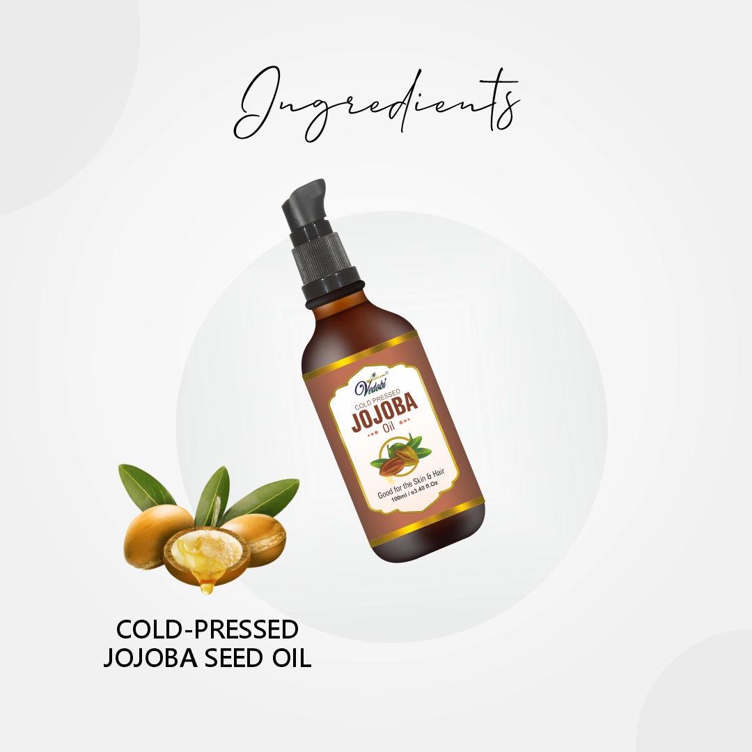 Jojoba Oil Cold Pressed 100ml - myvedobiindia