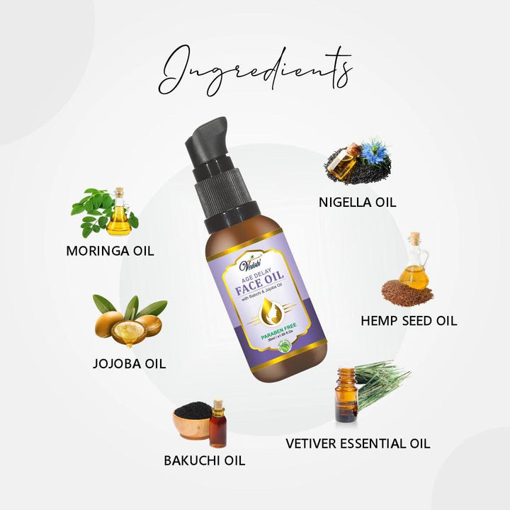 Age Delay Face Oil 30ml - myvedobiindia