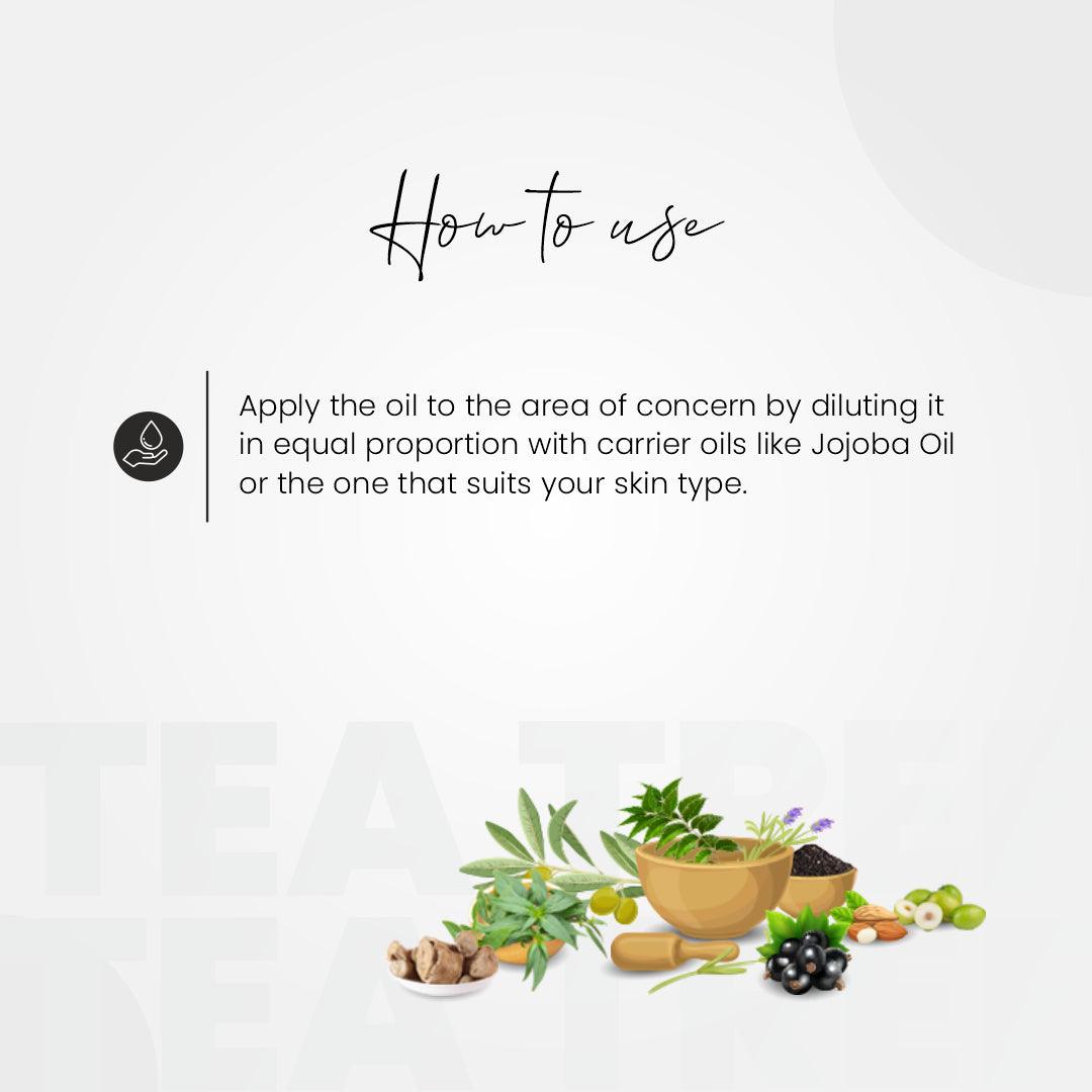 Tea Tree Essential Oil 10ml - myvedobiindia