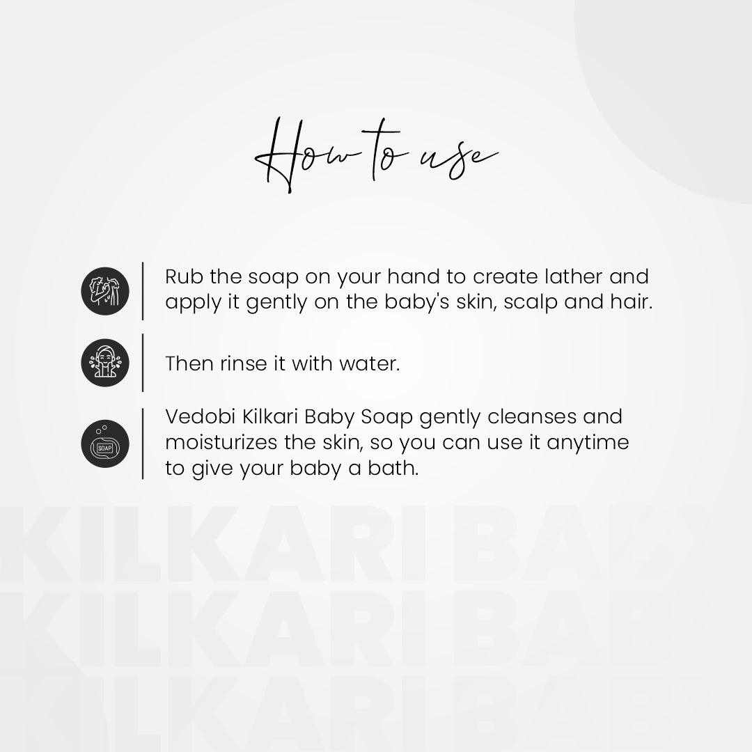 Kilkari Baby Soap Honey Butter With Lavender (Pack of 5) - myvedobiindia