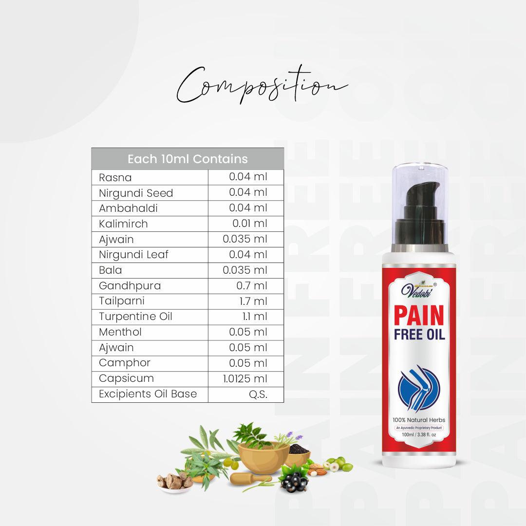 Pain Free Oil 100ml - myvedobiindia