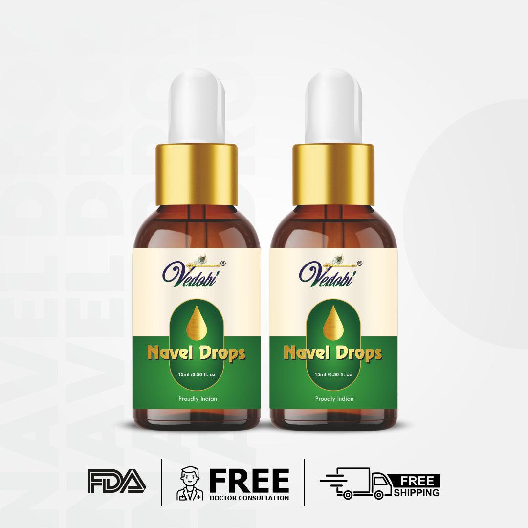 Navel Drops 15ml (Pack of 2 Bottle) - myvedobiindia